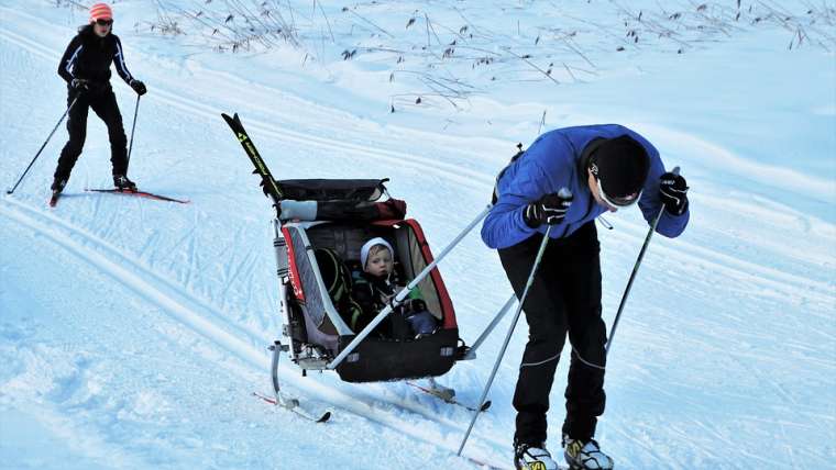 Cross-country ski trailers – hit the slopes with your little one!