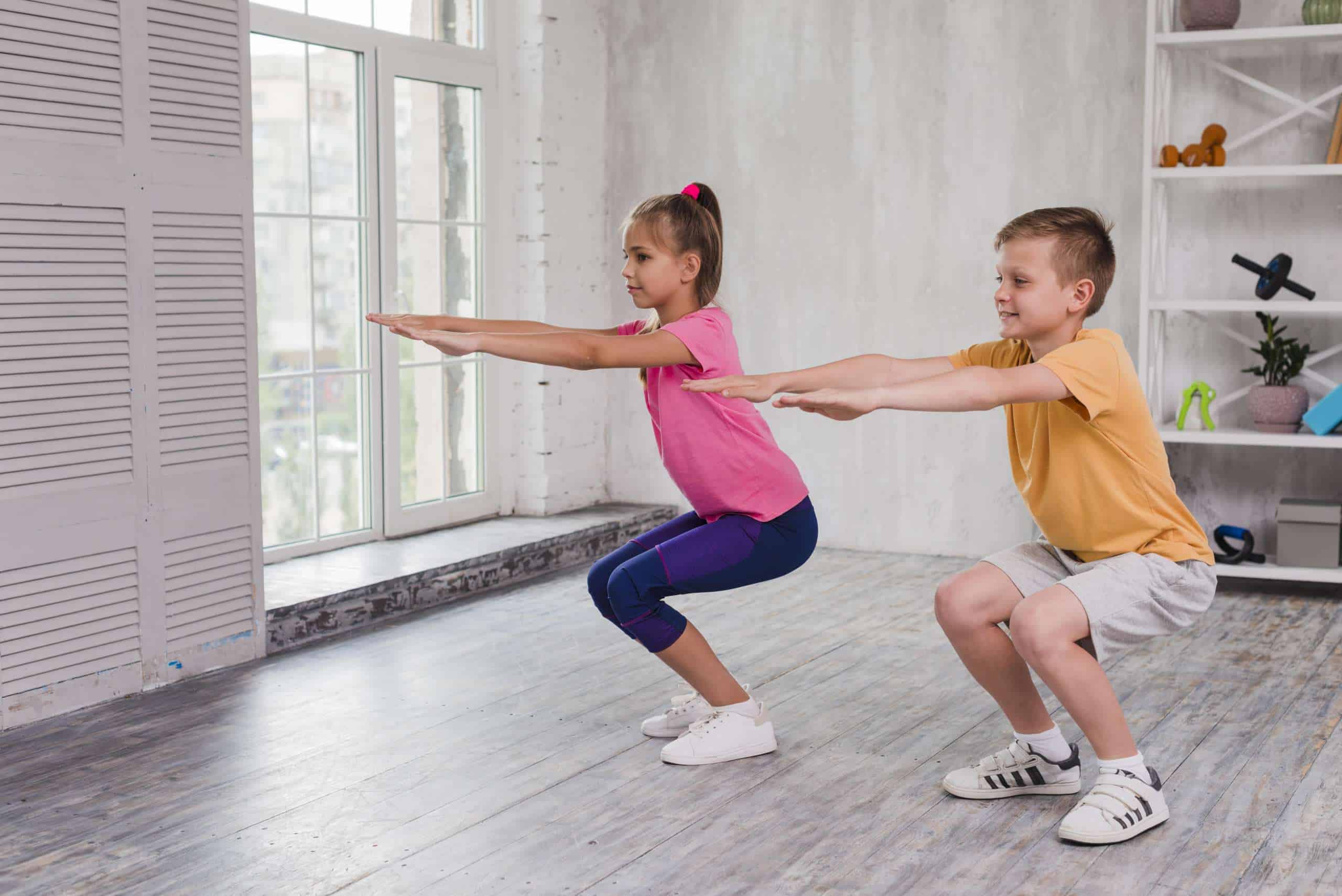 Gymnastic exercises for children at home