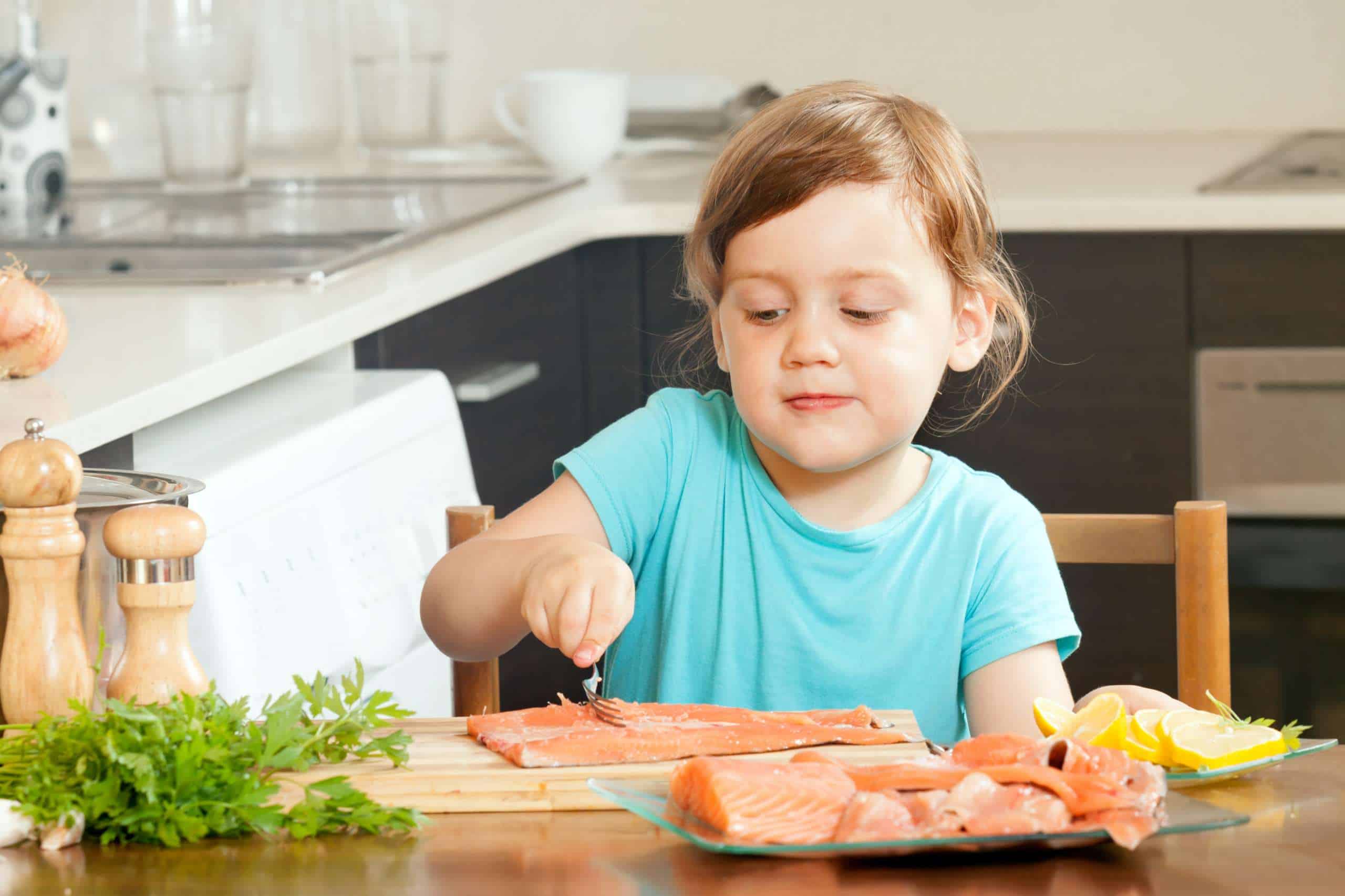 Why should active children eat fish?